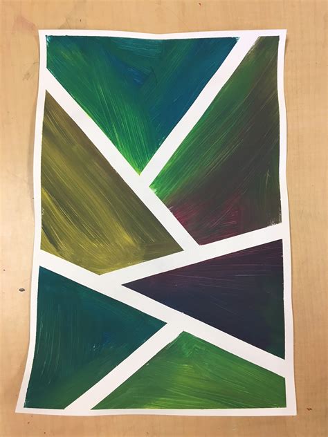 abstract art using tape|abstract painting with masking tape.